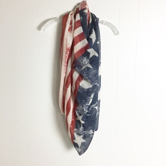American Eagle Outfitters Accessories - America Eagle Flag Scarf Stars Long